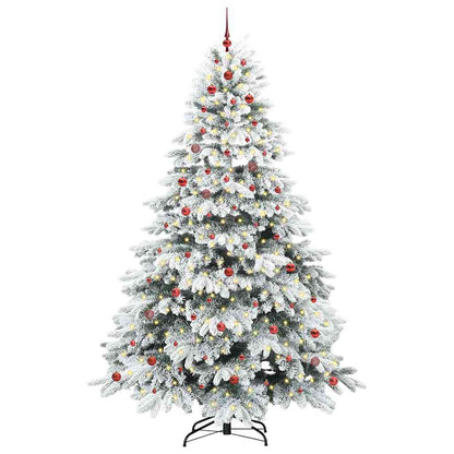 Albero di Natale artificiale con 300 LED Verde 240 cm PE e PVC