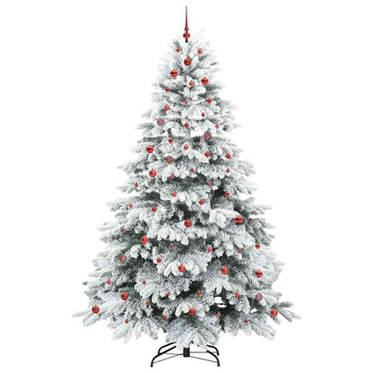 Albero di Natale artificiale con 300 LED Verde 240 cm PE e PVC