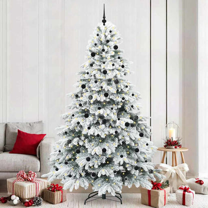 Albero di Natale artificiale con 300 LED Verde 240 cm PE e PVC