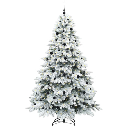 Albero di Natale artificiale con 300 LED Verde 240 cm PE e PVC