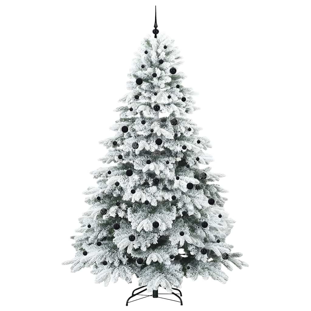 Albero di Natale artificiale con 300 LED Verde 240 cm PE e PVC