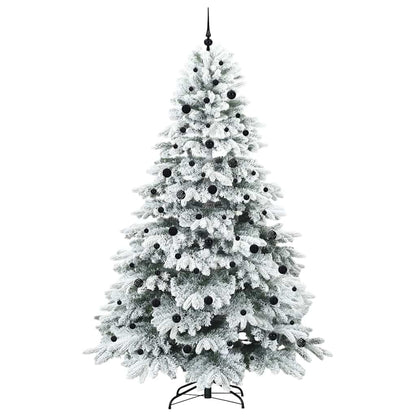 Albero di Natale artificiale con 300 LED Verde 240 cm PE e PVC