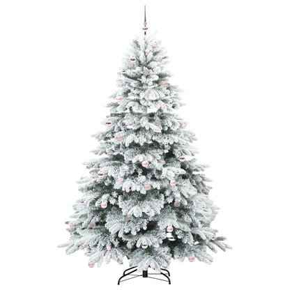 Albero di Natale artificiale con 300 LED Verde 240 cm PE e PVC