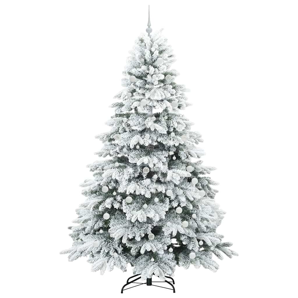 Albero di Natale artificiale con 300 LED Verde 240 cm PE e PVC
