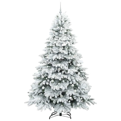 Albero di Natale artificiale con 300 LED Verde 240 cm PE e PVC