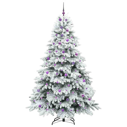 Albero di Natale artificiale con 300 LED Verde 240 cm PE e PVC