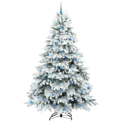 Albero di Natale artificiale con 300 LED Verde 240 cm PE e PVC