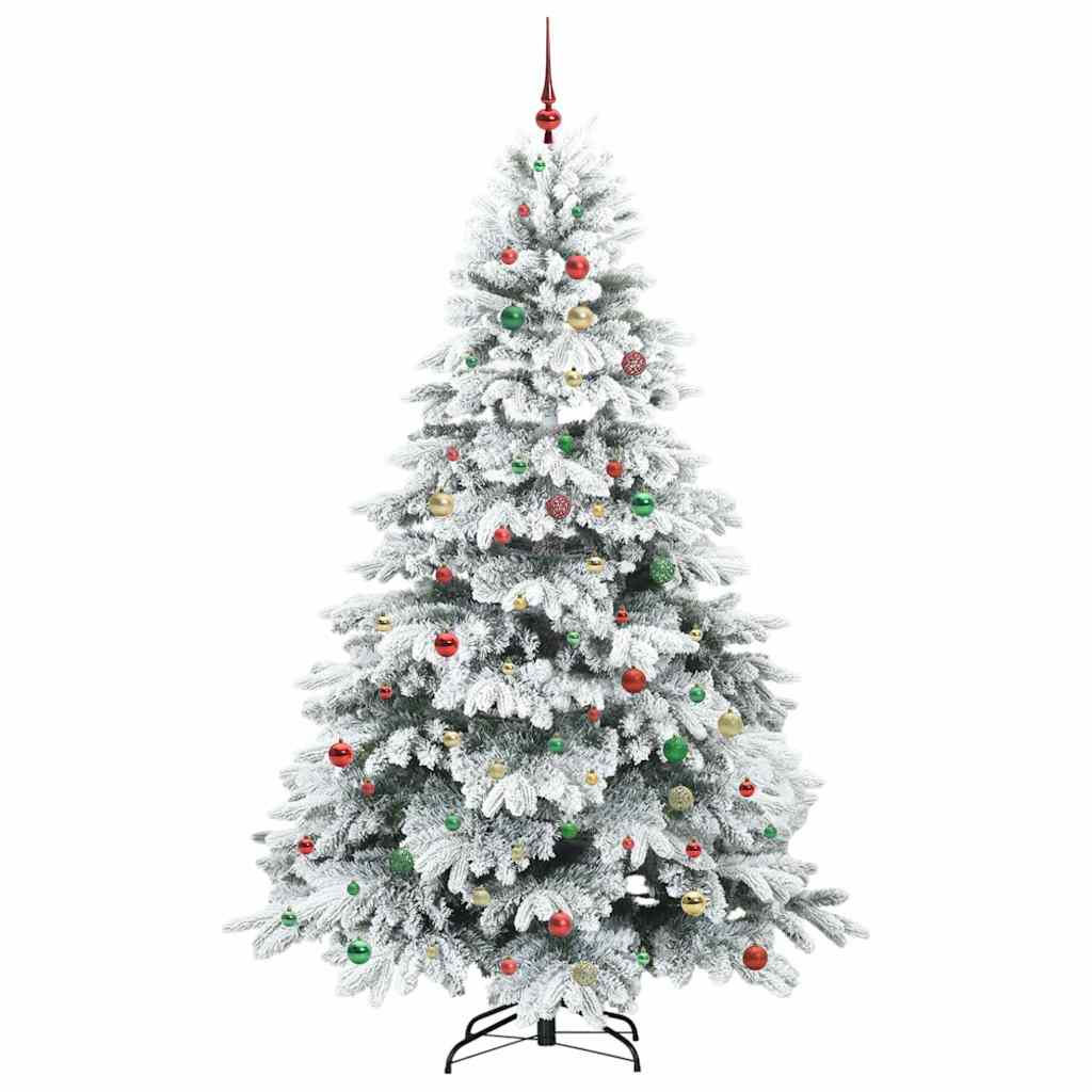 Albero di Natale artificiale con 300 LED Verde 240 cm PE e PVC