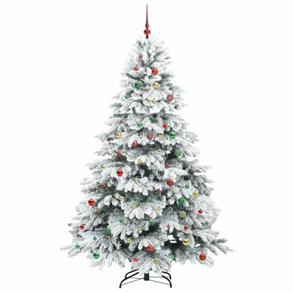 Albero di Natale artificiale con 300 LED Verde 240 cm PE e PVC