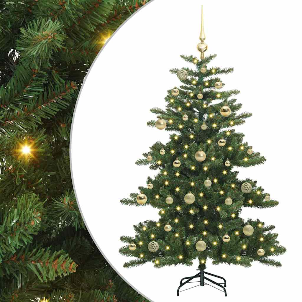 Albero di Natale Artificiale con Rami Pieghevoli 150 cm PVC