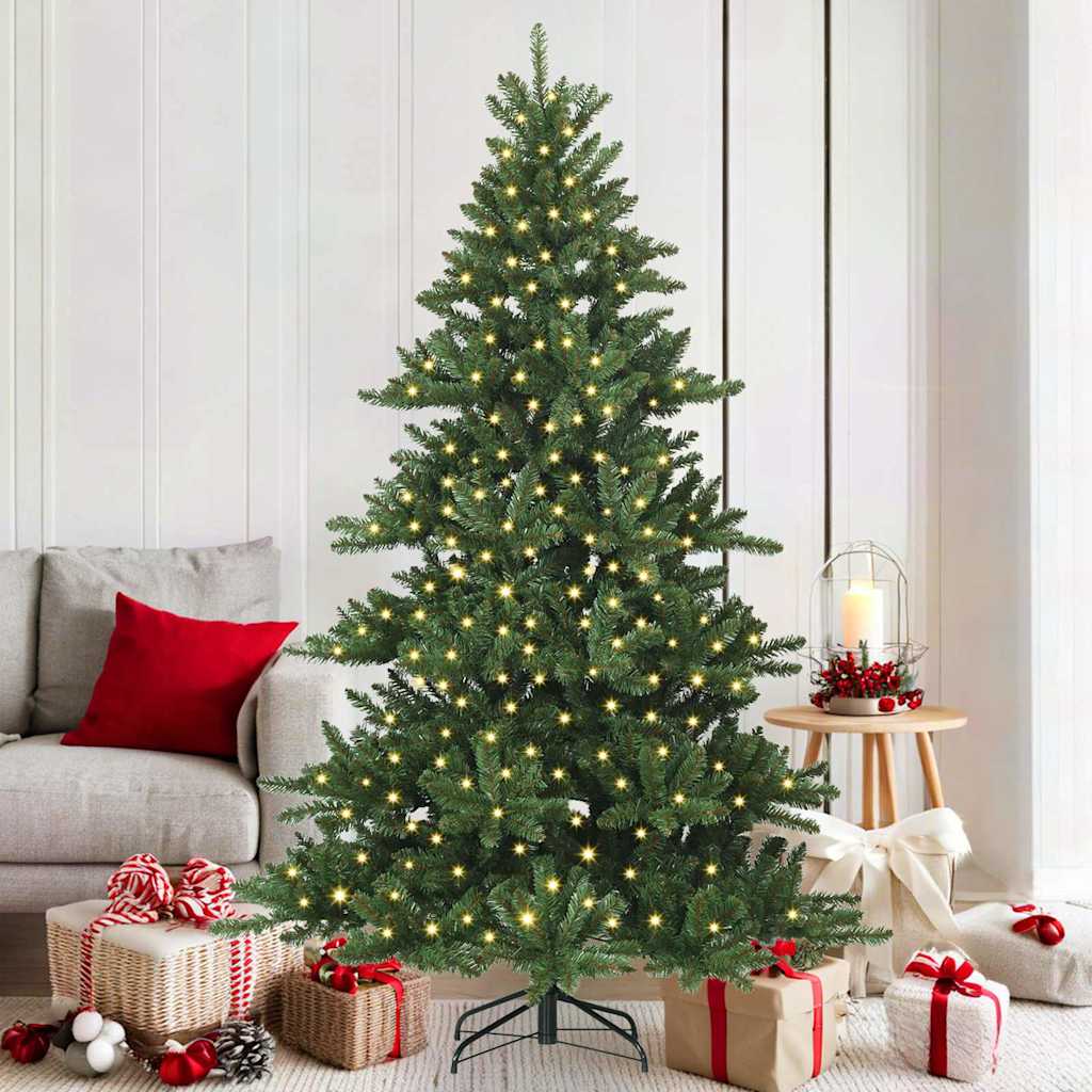 Albero di Natale Artificiale con Rami Pieghevoli 180 cm PVC