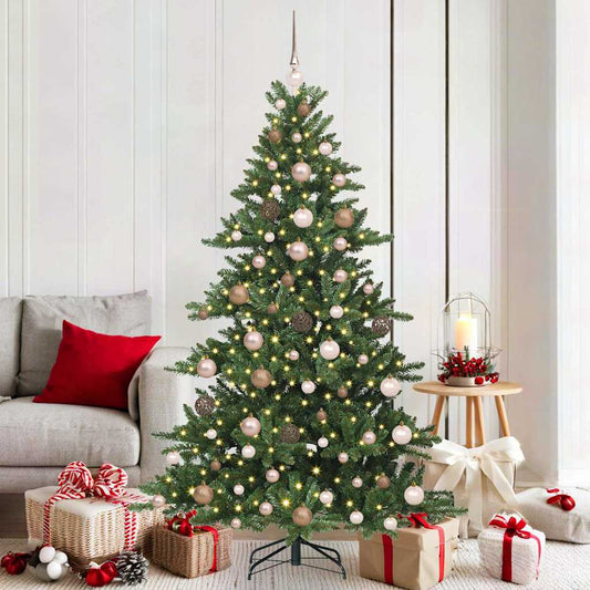 Albero di Natale Artificiale con Rami Pieghevoli 180 cm PVC