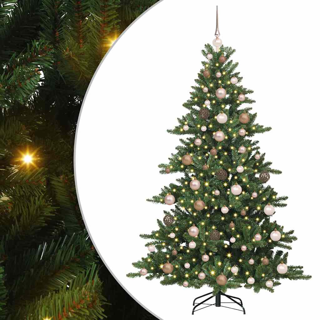 Albero di Natale Artificiale con Rami Pieghevoli 180 cm PVC