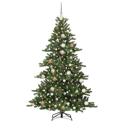 Albero di Natale Artificiale con Rami Pieghevoli 180 cm PVC