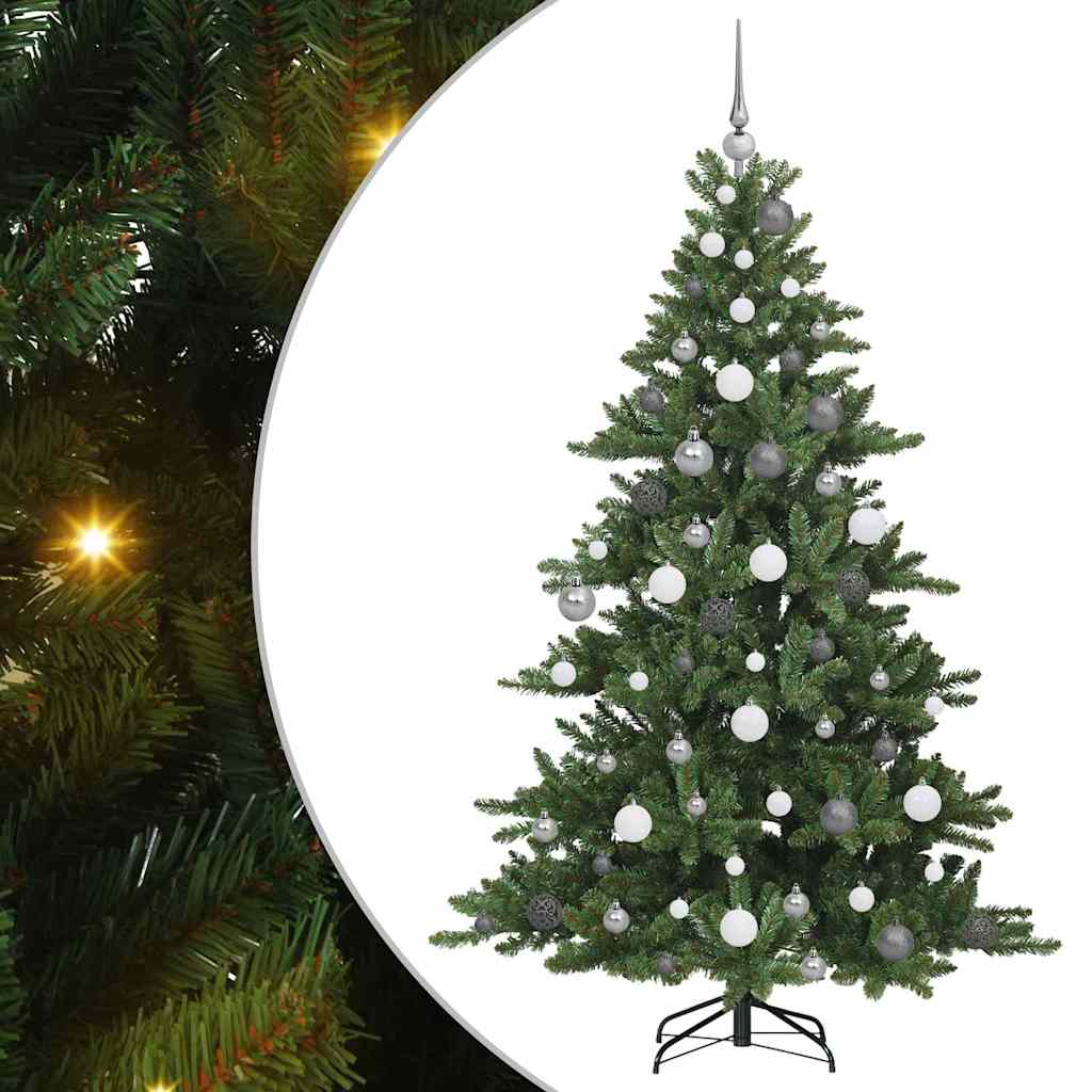 Albero di Natale Artificiale con Rami Pieghevoli 180 cm PVC