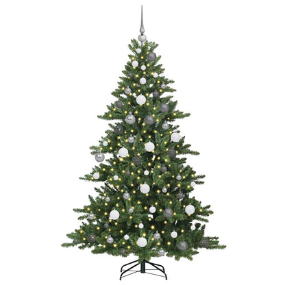 Albero di Natale Artificiale con Rami Pieghevoli 180 cm PVC