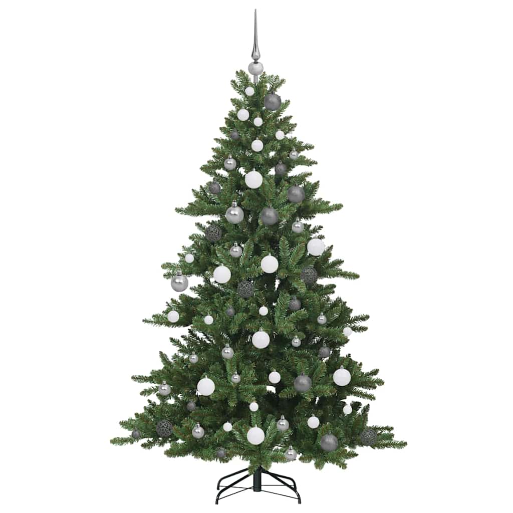 Albero di Natale Artificiale con Rami Pieghevoli 180 cm PVC