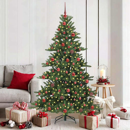 Albero di Natale Artificiale con Rami Pieghevoli 180 cm PVC
