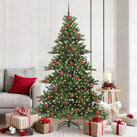 Albero di Natale Artificiale con Rami Pieghevoli 180 cm PVC