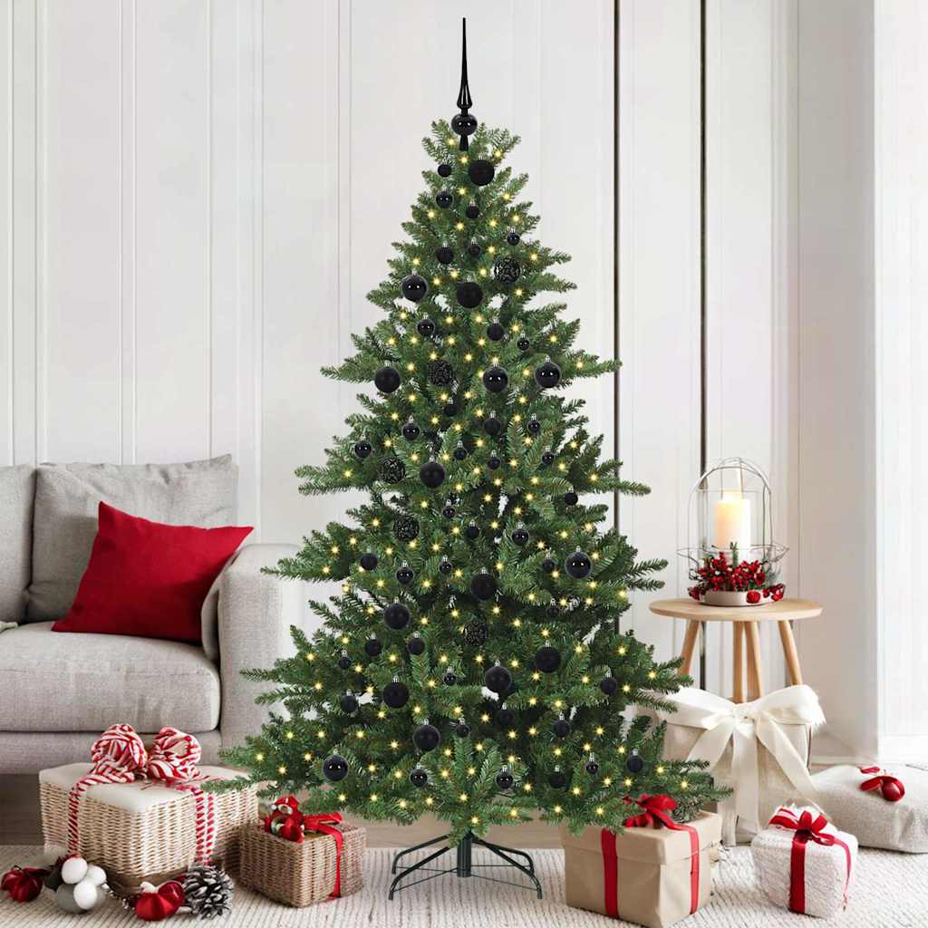 Albero di Natale Artificiale con Rami Pieghevoli 180 cm PVC