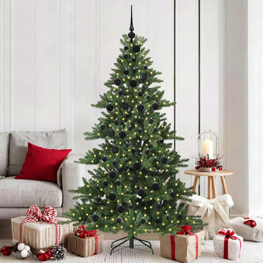 Albero di Natale Artificiale con Rami Pieghevoli 180 cm PVC