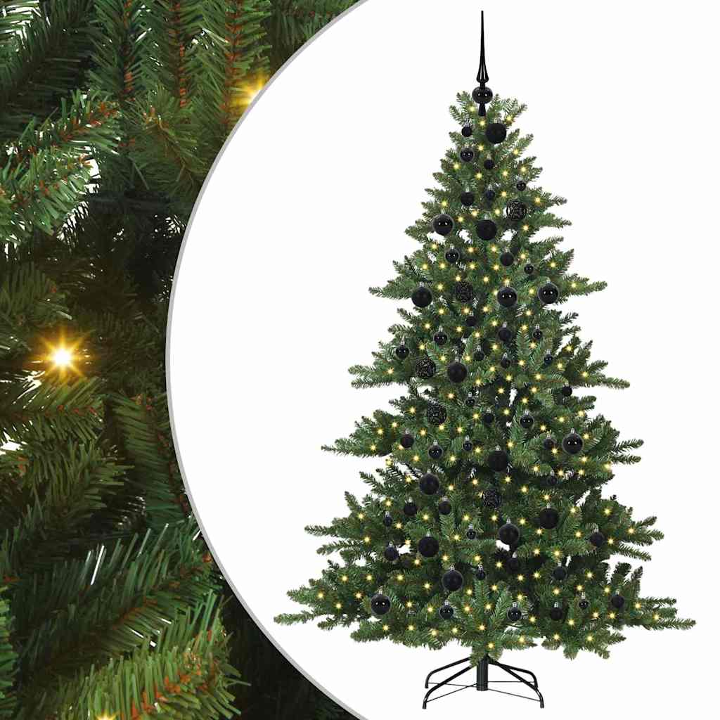 Albero di Natale Artificiale con Rami Pieghevoli 180 cm PVC