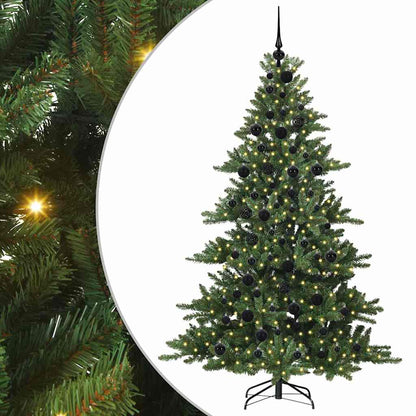Albero di Natale Artificiale con Rami Pieghevoli 180 cm PVC