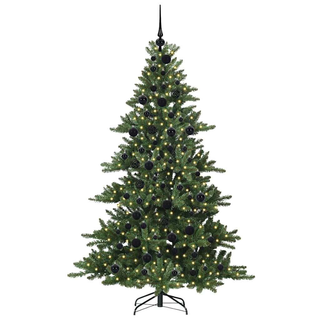 Albero di Natale Artificiale con Rami Pieghevoli 180 cm PVC