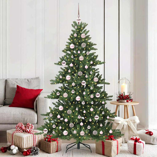 Albero di Natale Artificiale con Rami Pieghevoli 180 cm PVC
