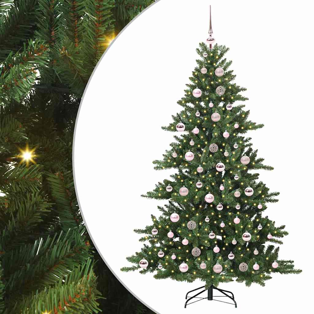 Albero di Natale Artificiale con Rami Pieghevoli 180 cm PVC