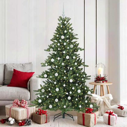Albero di Natale Artificiale con Rami Pieghevoli 180 cm PVC
