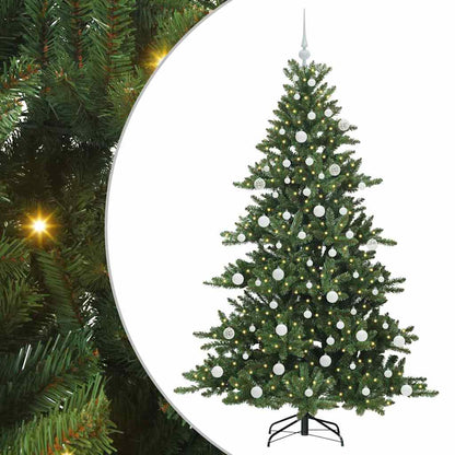 Albero di Natale Artificiale con Rami Pieghevoli 180 cm PVC