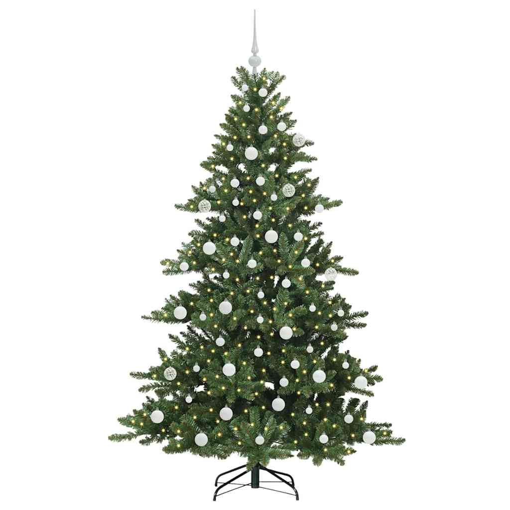 Albero di Natale Artificiale con Rami Pieghevoli 180 cm PVC