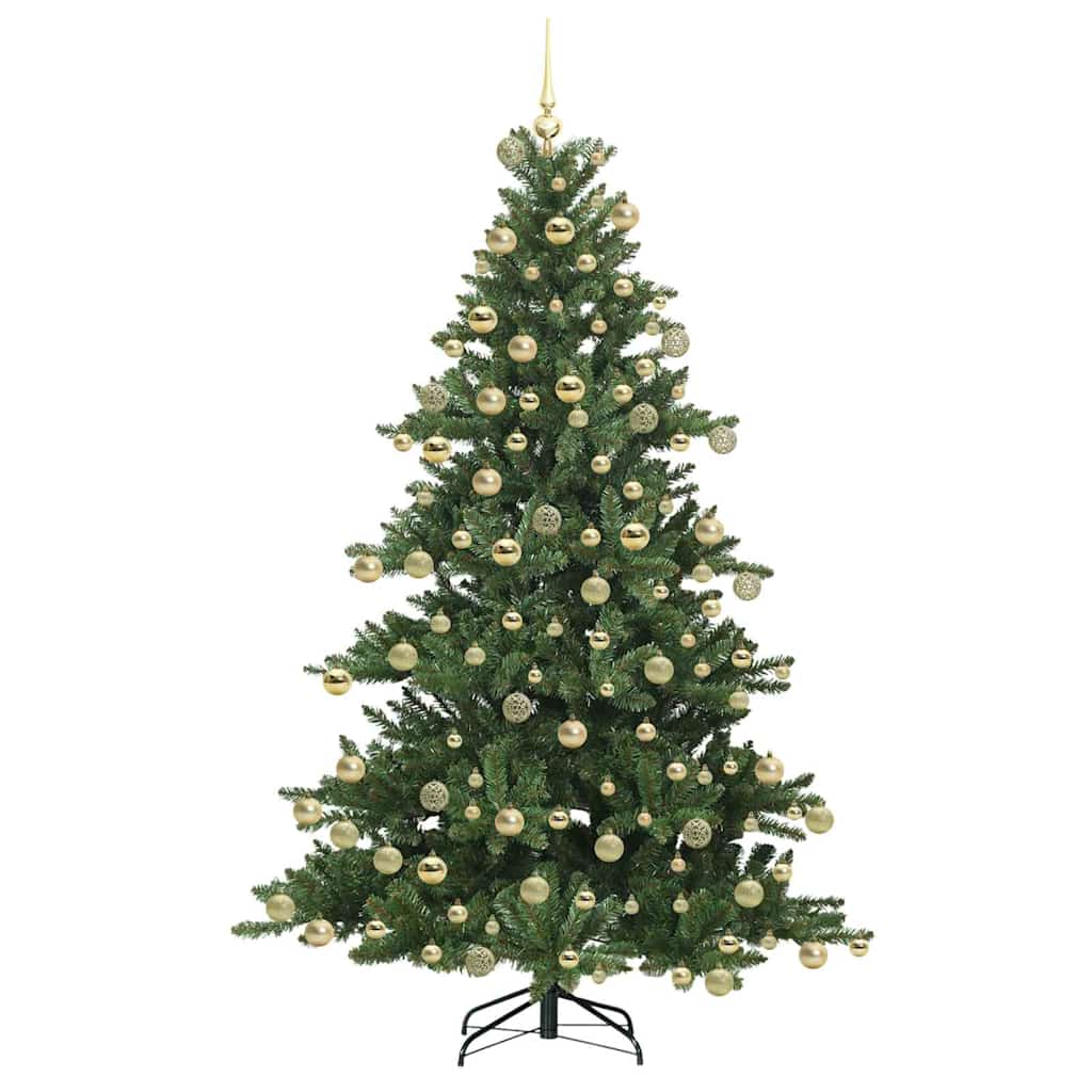 Albero di Natale Artificiale con Rami Pieghevoli 180 cm PVC