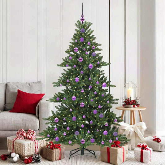Albero di Natale Artificiale con Rami Pieghevoli 180 cm PVC