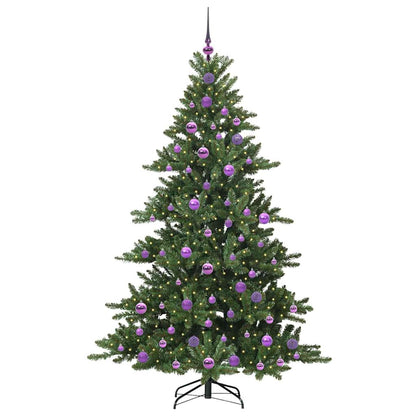 Albero di Natale Artificiale con Rami Pieghevoli 180 cm PVC