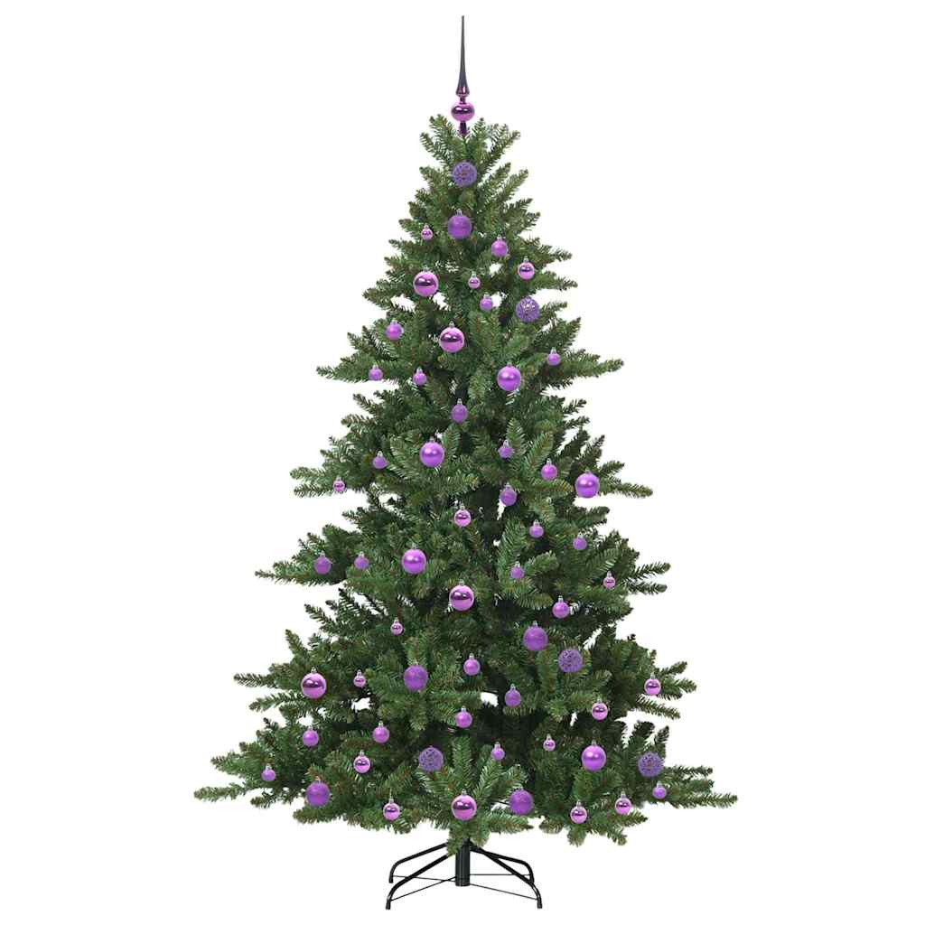 Albero di Natale Artificiale con Rami Pieghevoli 180 cm PVC