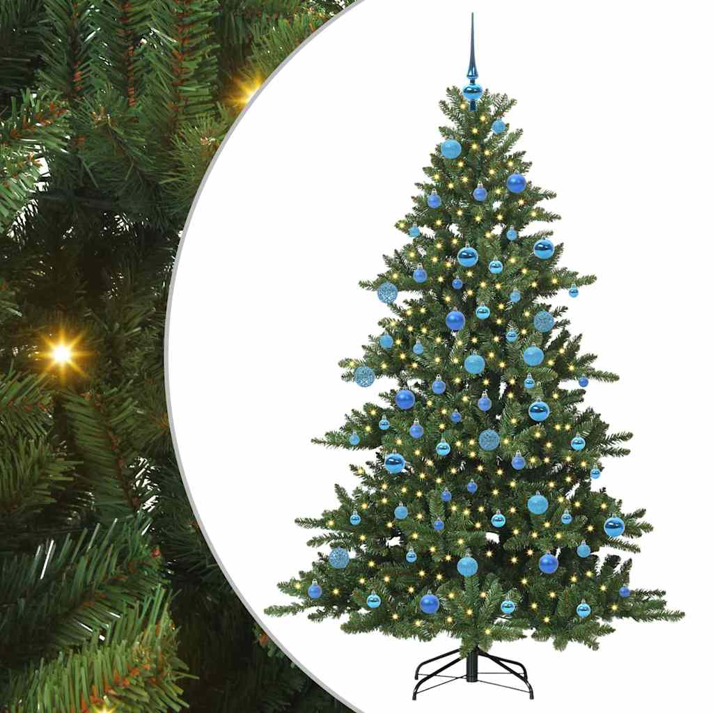 Albero di Natale Artificiale con Rami Pieghevoli 180 cm PVC