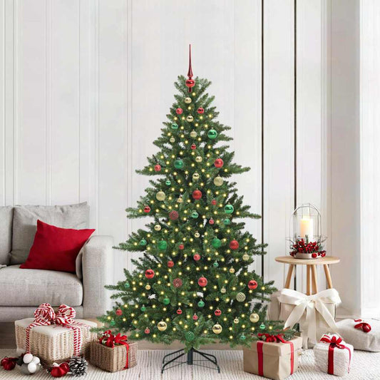 Albero di Natale Artificiale con Rami Pieghevoli 180 cm PVC