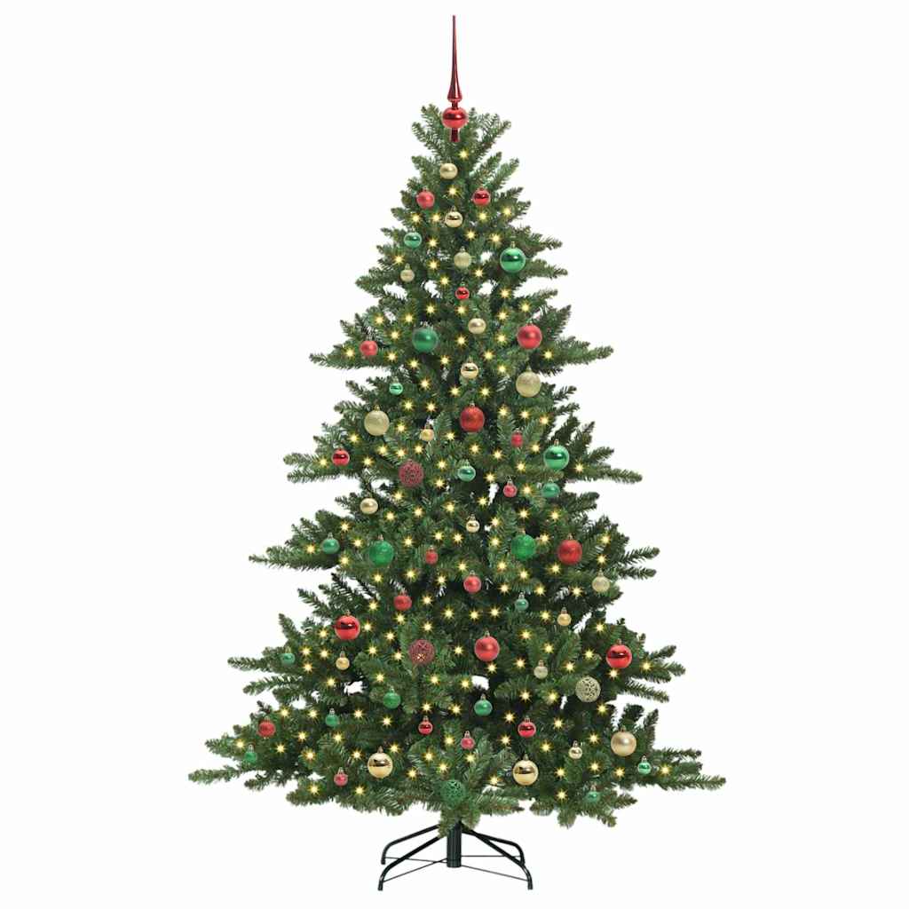 Albero di Natale Artificiale con Rami Pieghevoli 180 cm PVC