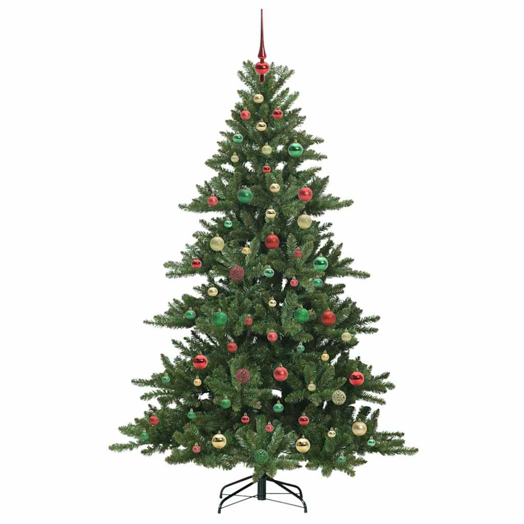 Albero di Natale Artificiale con Rami Pieghevoli 180 cm PVC