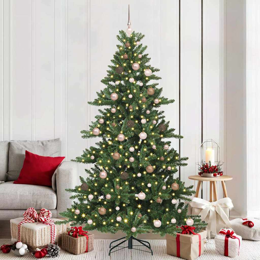 Albero di Natale Artificiale con Rami Pieghevoli 210 cm PVC