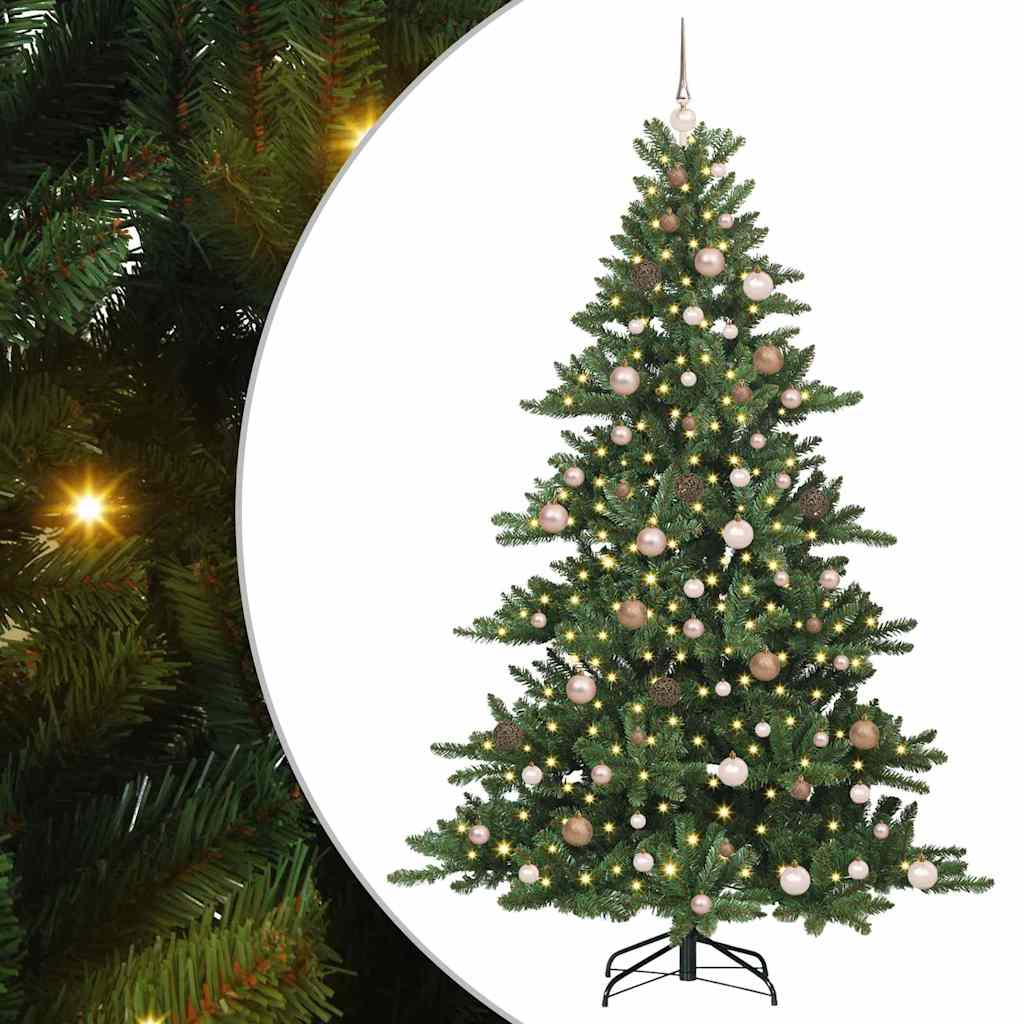 Albero di Natale Artificiale con Rami Pieghevoli 210 cm PVC