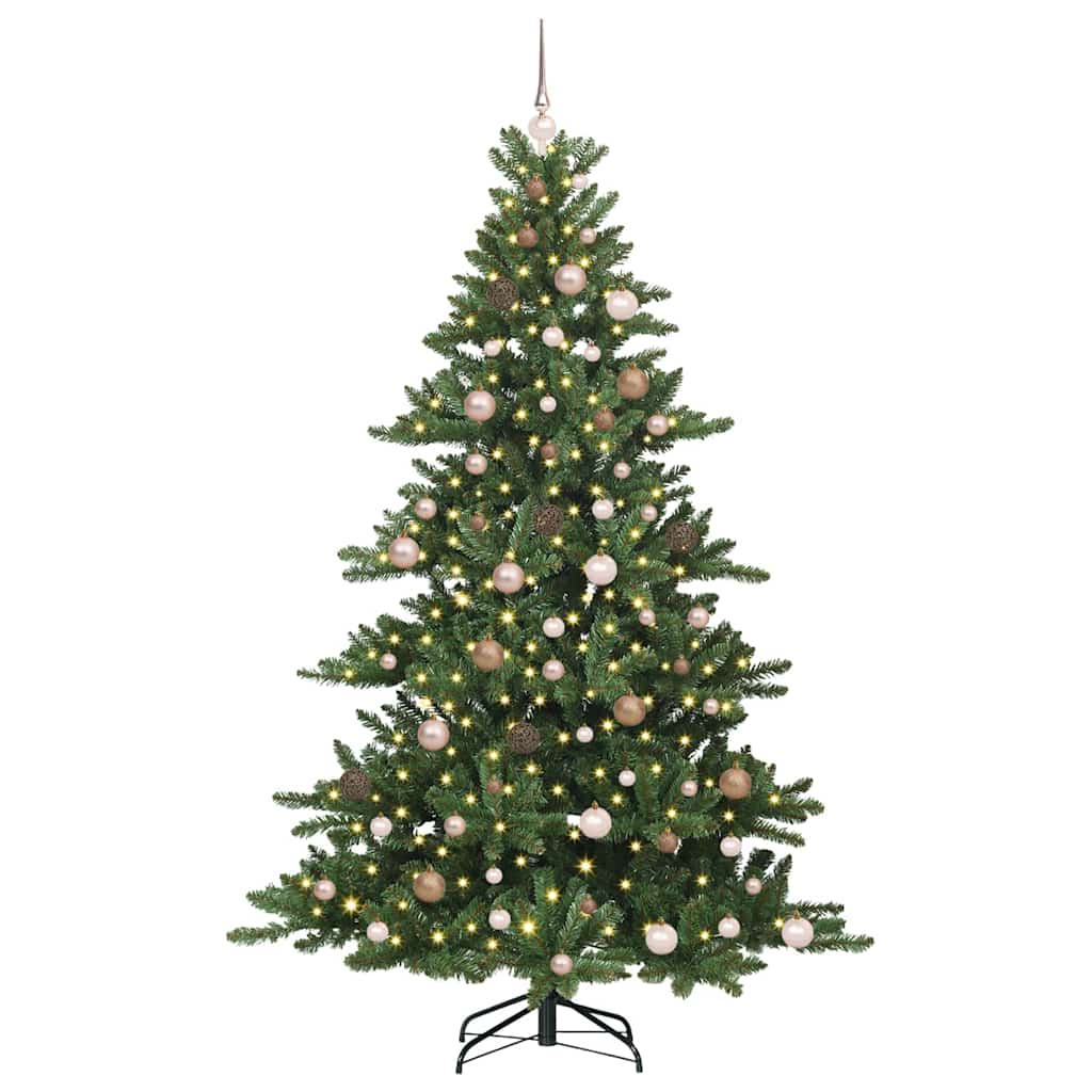 Albero di Natale Artificiale con Rami Pieghevoli 210 cm PVC