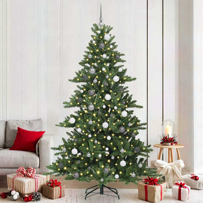 Albero di Natale Artificiale con Rami Pieghevoli 210 cm PVC