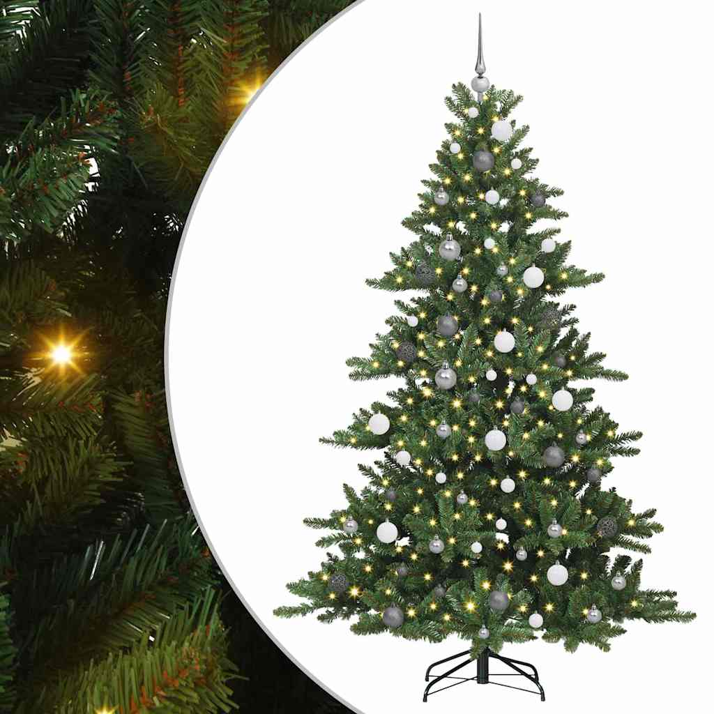 Albero di Natale Artificiale con Rami Pieghevoli 210 cm PVC