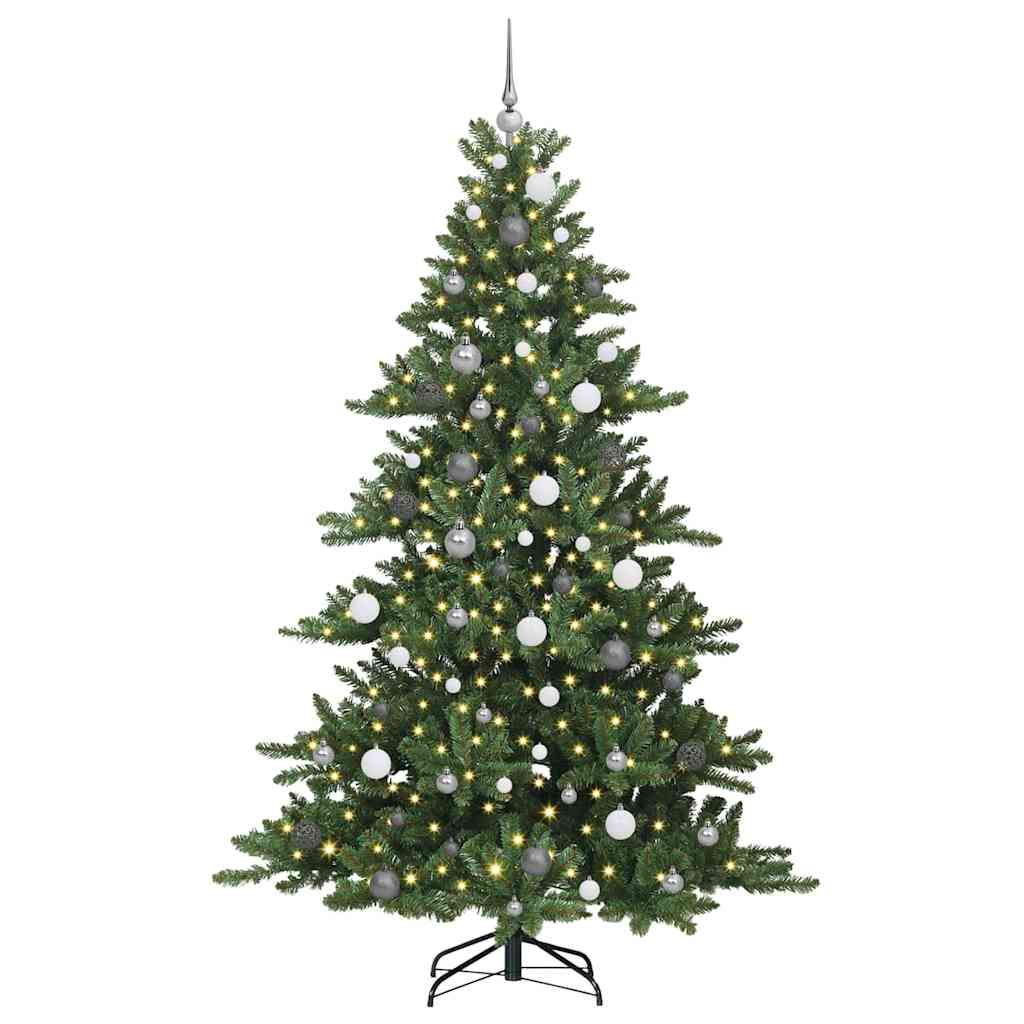 Albero di Natale Artificiale con Rami Pieghevoli 210 cm PVC