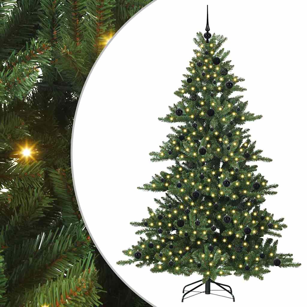 Albero di Natale Artificiale con Rami Pieghevoli 210 cm PVC