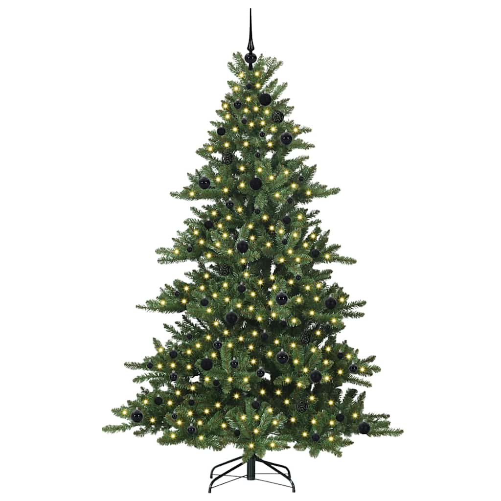Albero di Natale Artificiale con Rami Pieghevoli 210 cm PVC