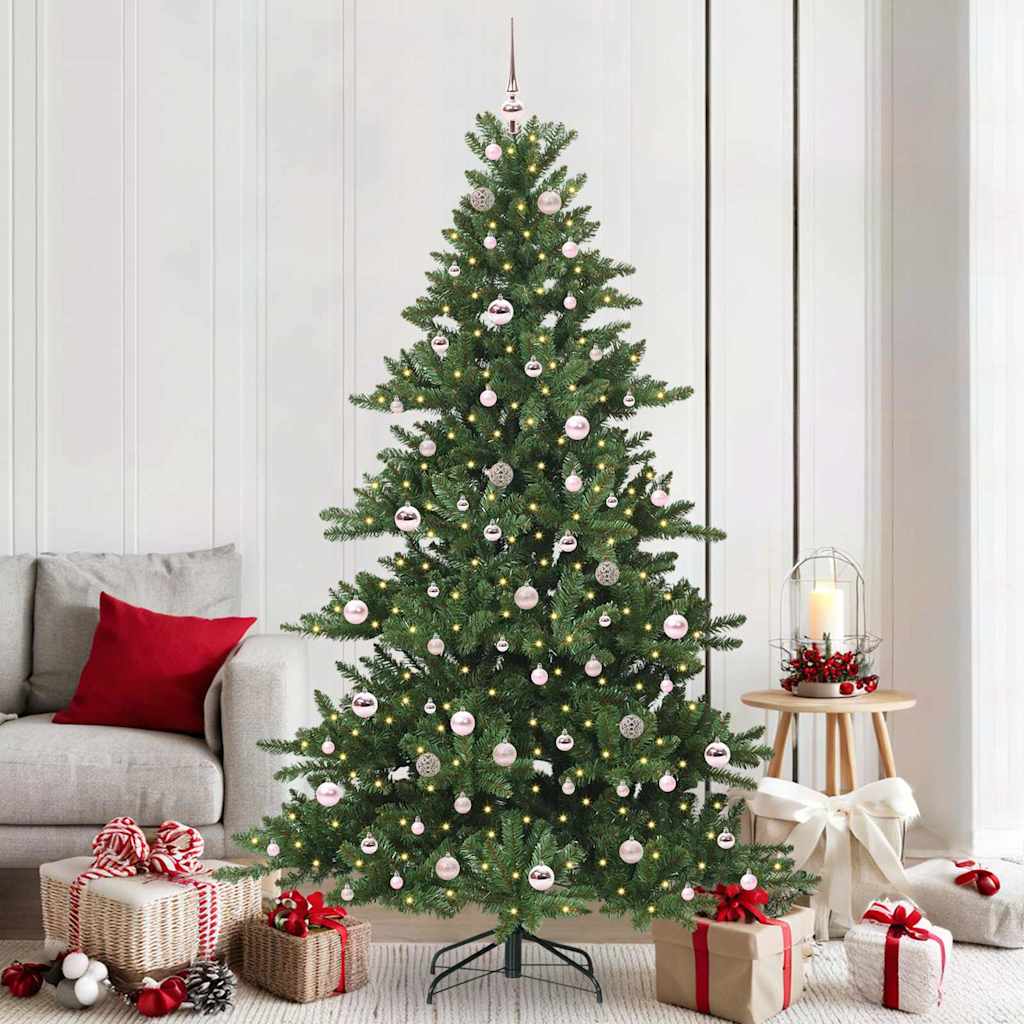 Albero di Natale Artificiale con Rami Pieghevoli 210 cm PVC